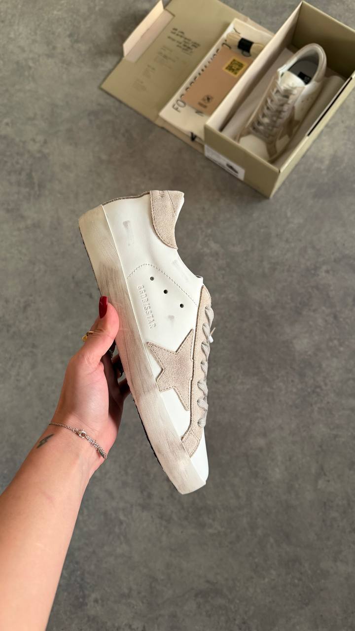 Golden Goose Superstar White Beige Star