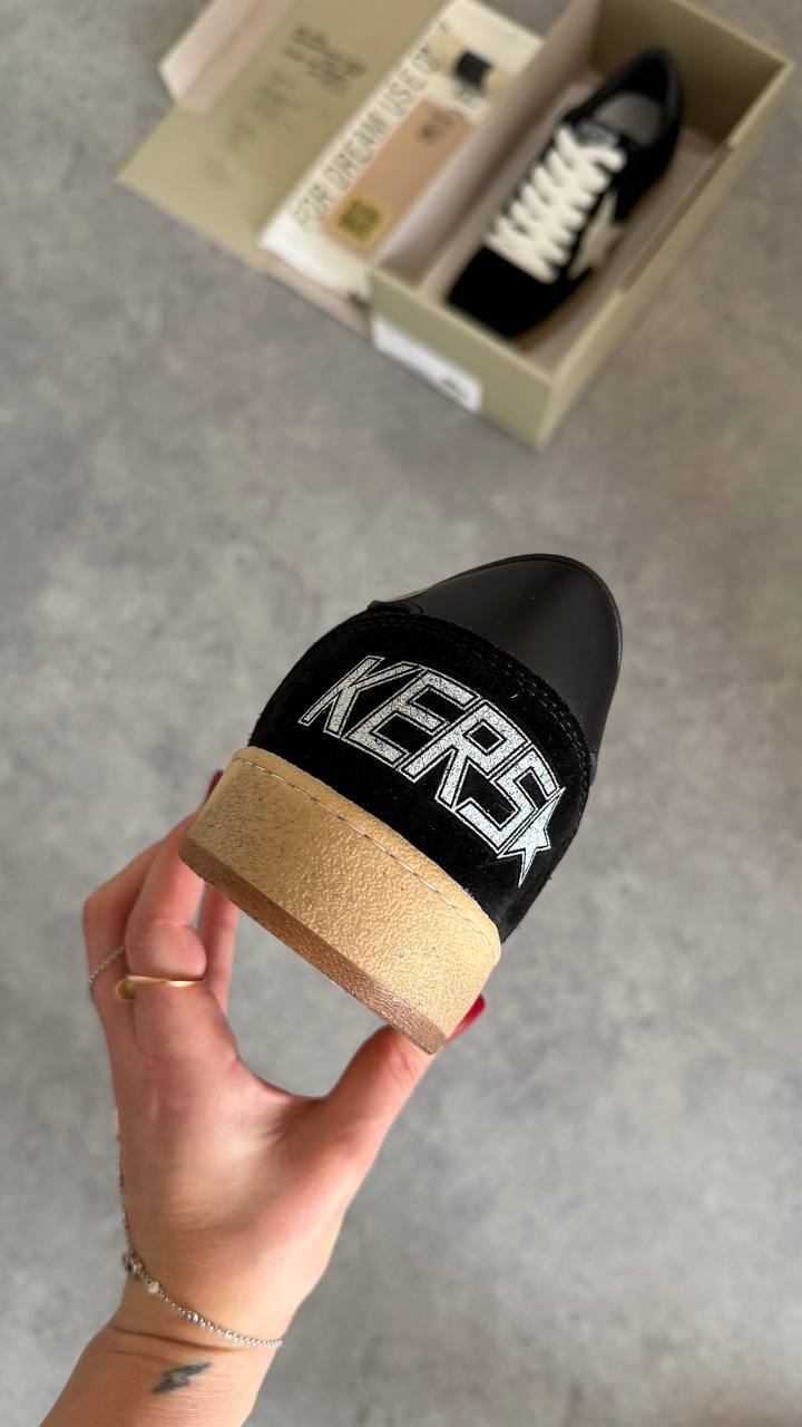 Golden Goose Ball Star Black Suede