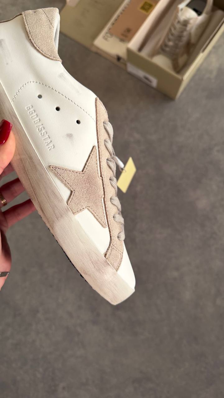 Golden Goose Superstar White Beige Star