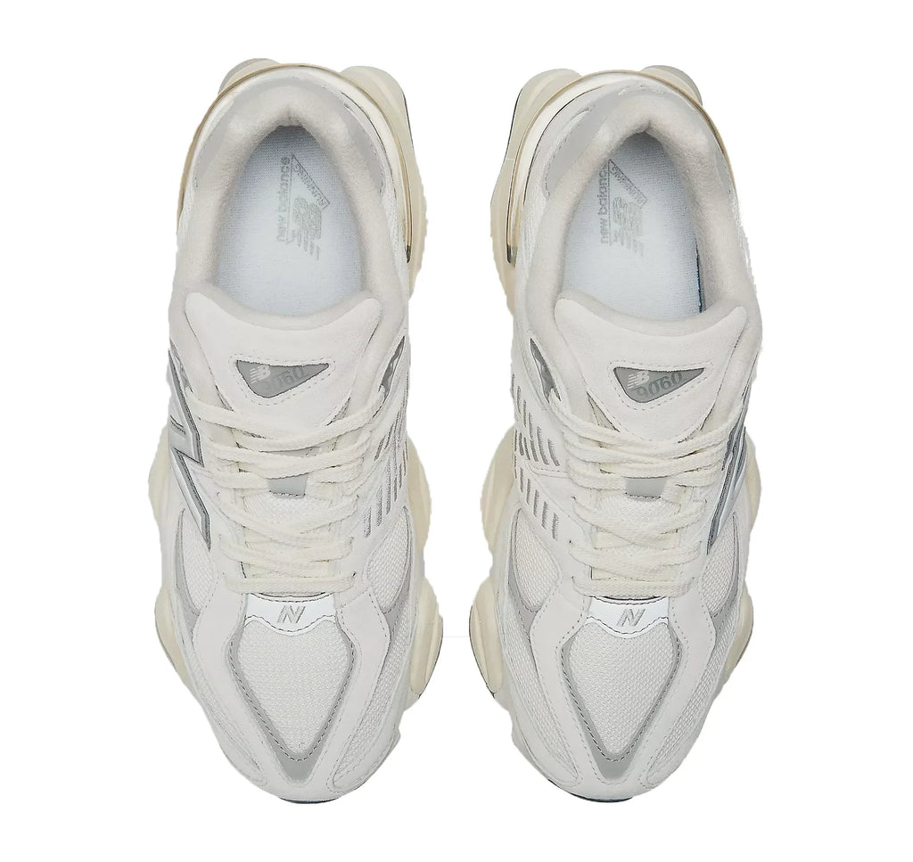 New Balance 9060 Sea Salt with Concrete and Silver Metallic