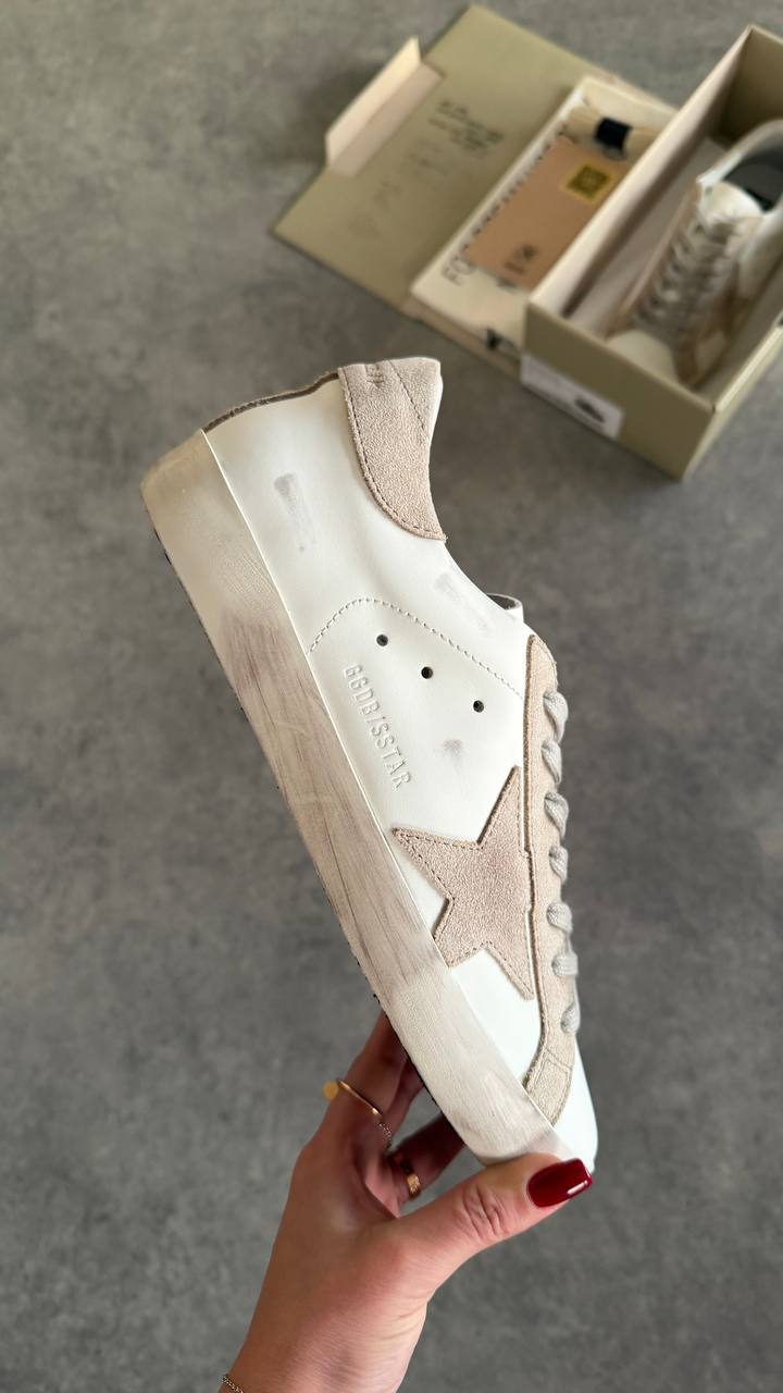 Golden Goose Superstar White Beige Star