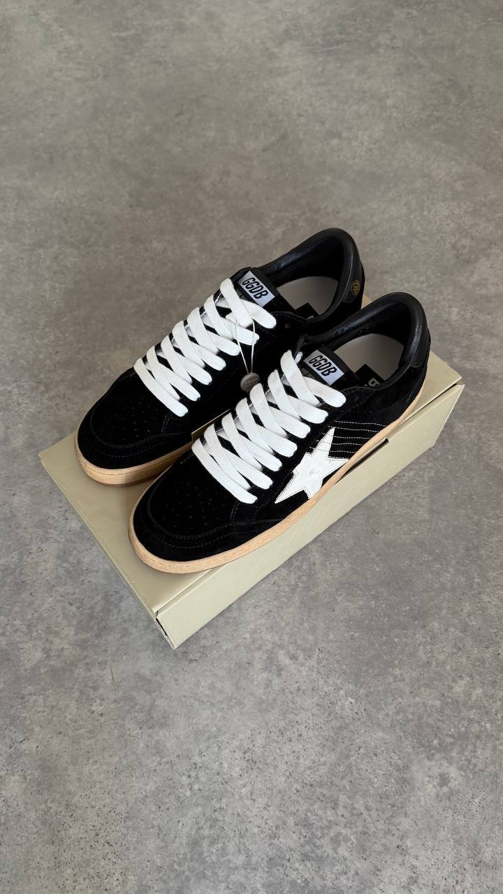 Golden Goose Ball Star Black Suede